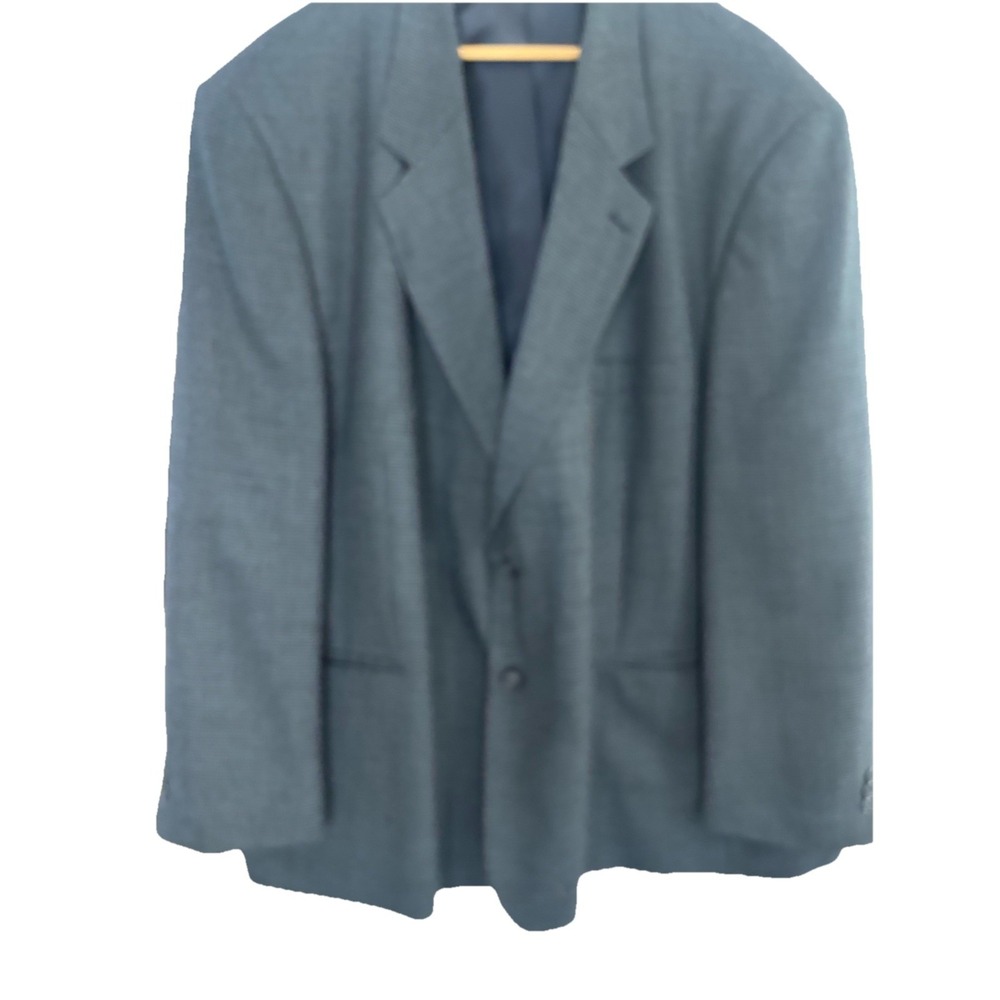 Menswear Alexander Lloyd Wool Blend 60R Sport Coat Jacket Navy Houndstooth